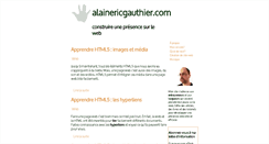 Desktop Screenshot of alainericgauthier.com