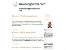 Tablet Screenshot of alainericgauthier.com